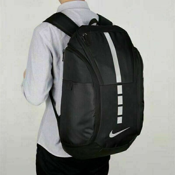 Nike Air Max Pro Elite Backpack Black Silver - Picture 1 of 6